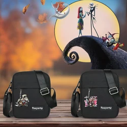 The Nightmare Before Christmas Jack Sally Disney Sac à bandoulière pour homme, sac de poitrine, sac de sport décontracté, sacs à bandoulière initiés, sacs en toile