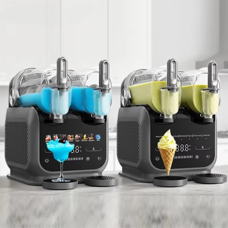 Máquina automática de granizado para cachorros, sorbete de helado, bebida congelada 8 en 1