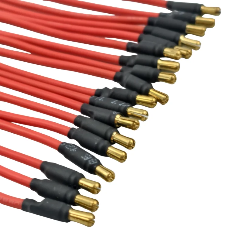 10pc/lot motor extension cable 3.5mm banana head 16AWG soft silicone wire 100mm model aircraft accessories