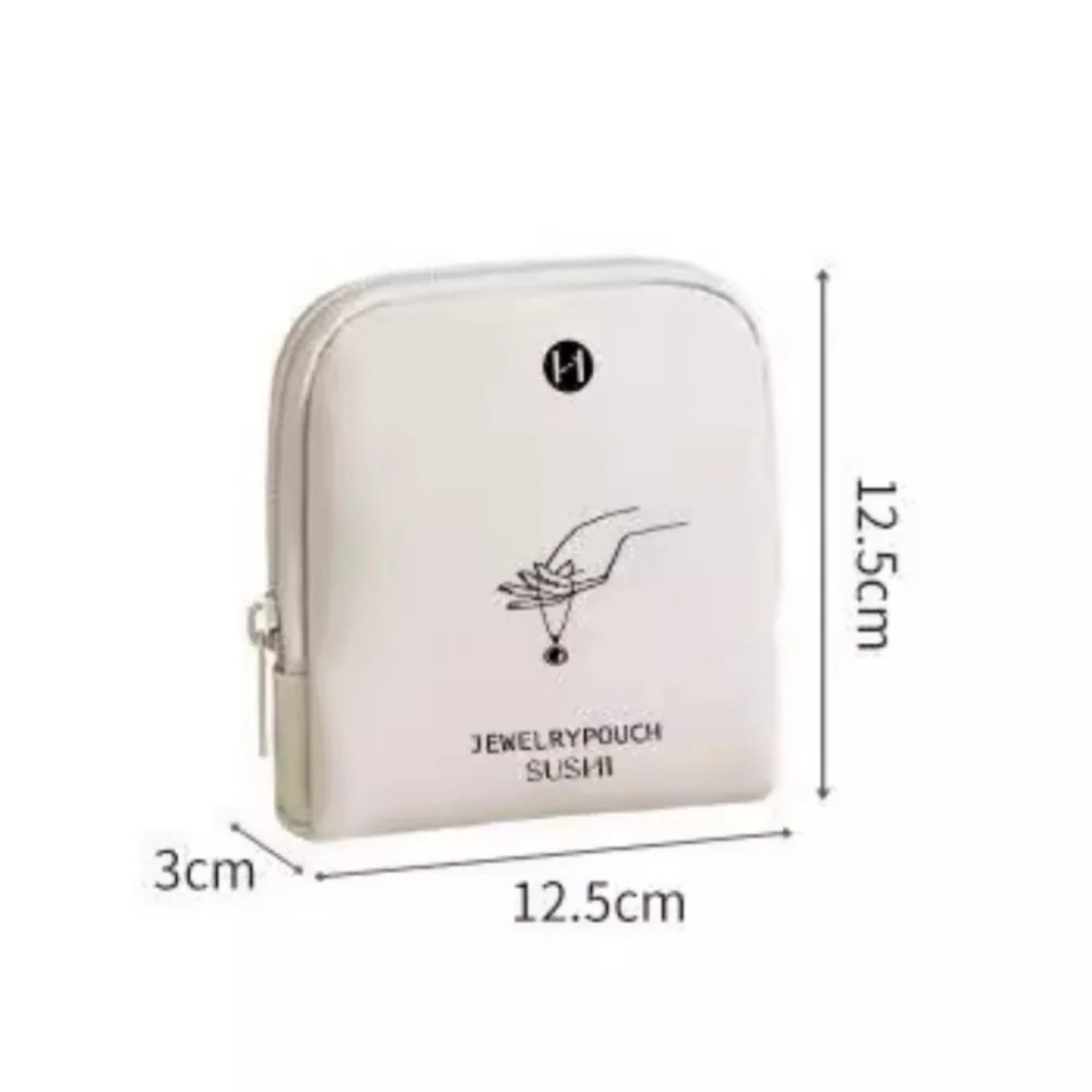 Caixa de jóias portátil compacto multi-camada organizador de jóias de viagem bolsa de jóias leve para organizador de viagem presente