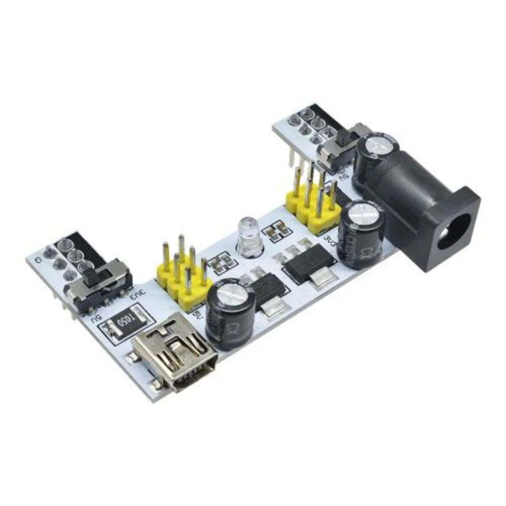 DC 3,3 V 5V Micro Mini USB MB102 módulo de placa de pruebas de 2 canales MB102 módulo de alimentación de placa de pruebas MB-102 placa de pan sin soldadura