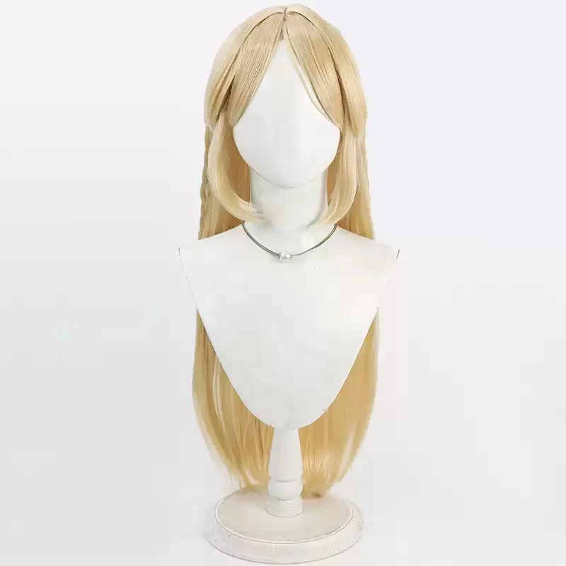 Peruka Cosplay Gra Wuthering Waves Cartethyia Długie Blond Warkocze Halloween Party Włosy Kobiety Dziewczyny Karnawał Gra Peruki