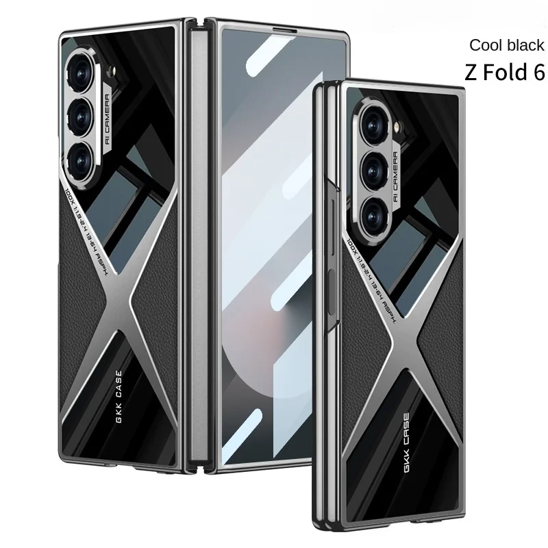 

Гальванизированный кожаный чехол для телефона Samsung Galaxy Z Fold 6 5 4 3 Fold6 Fold5 Fold4 Fold3