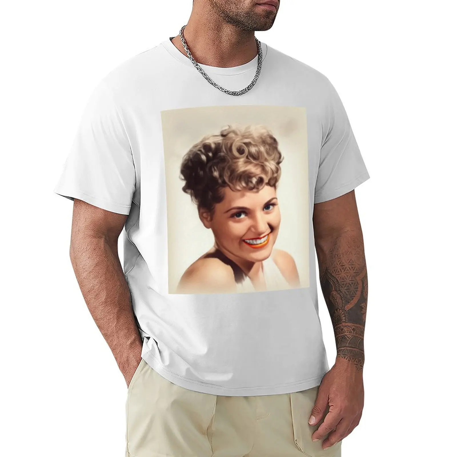 Judy Holliday, Movie Star T-shirt quick drying vintage clothes customs Short sleeve tee big and tall t shirts for men