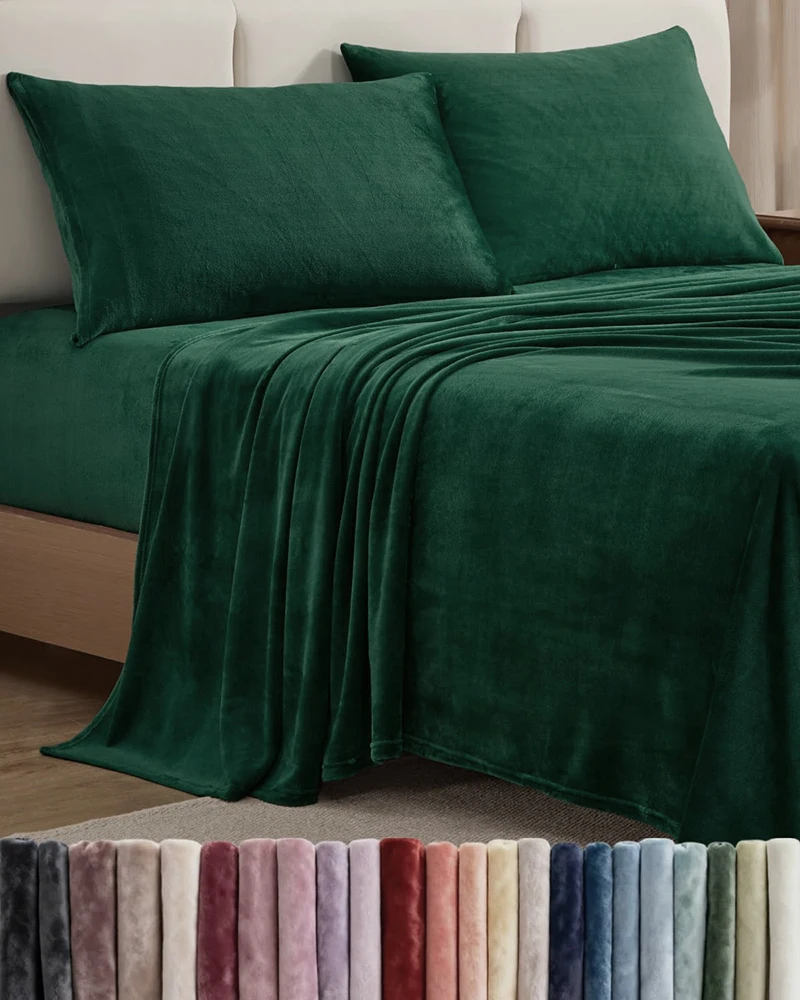 1PC Luxury Velvet Sheet Flannel Flat Bed Sheet Soft Plush Sofa Cover for Warm Bedspread Coverlet Home Christmas Table Decoration