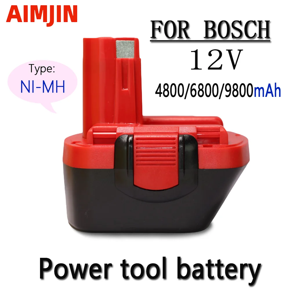 

12V 4800/6800/9800mAh For Bosch Battery Ni-MH Rechargeable Power Tool BAT043 D70745 PSR12