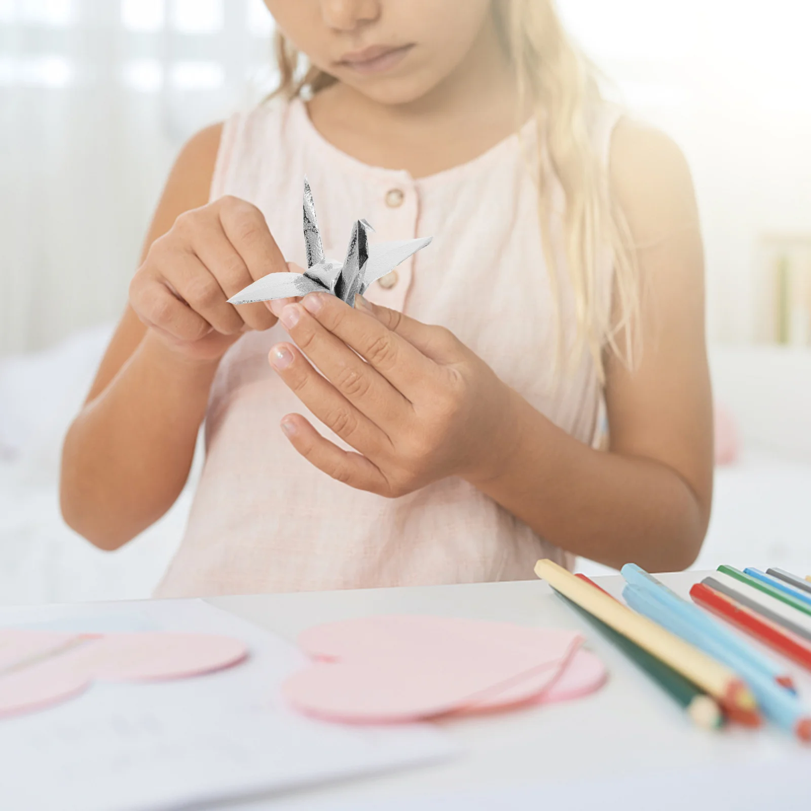 100 pezzi di carta origami quadrata carta pieghevole per bambini adulti fai da te artigianato arte regalo set abilità di formazione attività per bambini