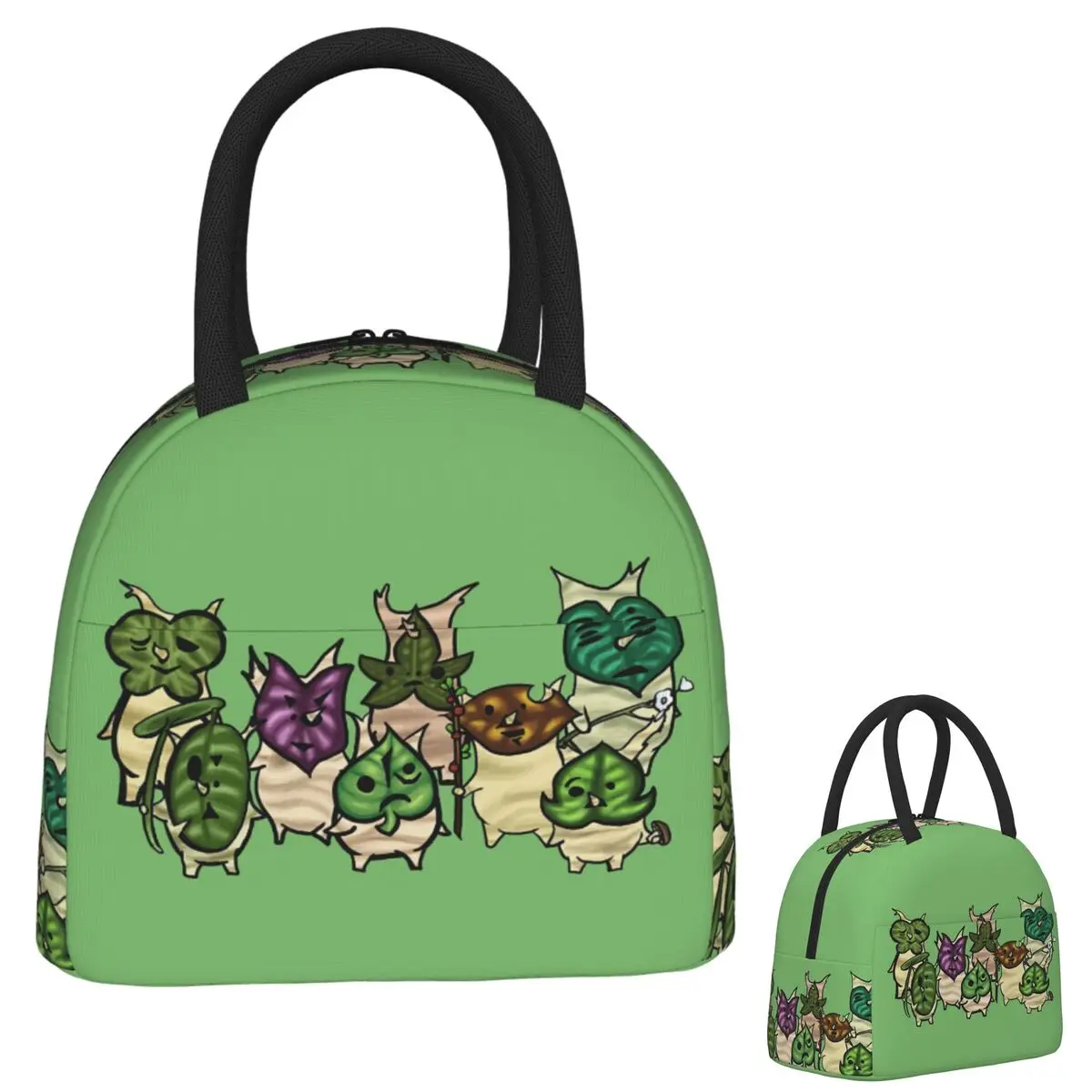 

Legend Of Zeldas Anime Game Korok (6) Insulated Lunch Bag for Women Children Leakproof Food Boxes Thermal Lunch Box Tote