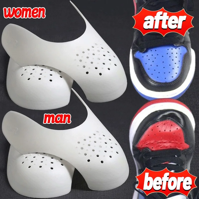 2-10pcs New Shoe Care Sneaker Anti Crease Toe Caps Protector Stretcher Unisex Expander Shaper Support Pad Shoes Accessories