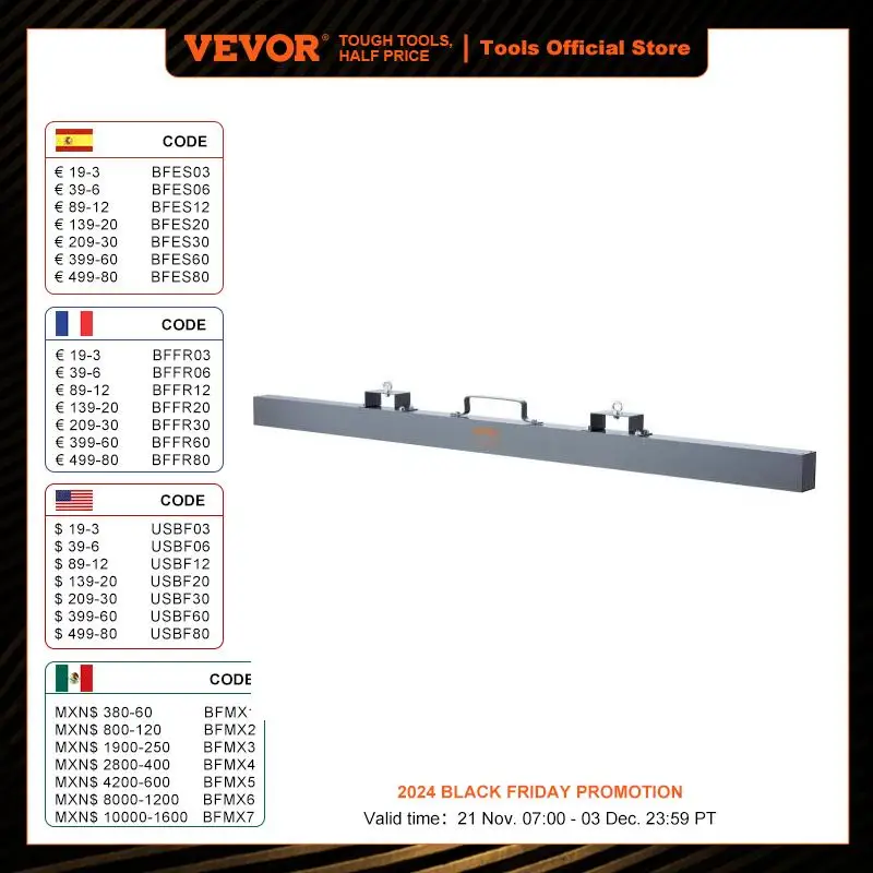 

VEVOR Hanging Magnetic Sweeper Pickup Tool Nail Hang-Type Magnetic Forklift Sweeper Industrial Grade Magnets Steel Mate