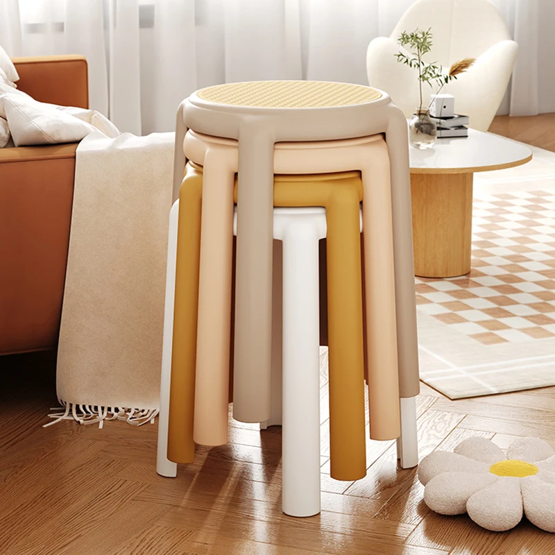 

Plastic Thickening Dinning Stool Living Room Modern Simplicity Dining Chairs Nordic Meuble De Chambre Comfort Furniture