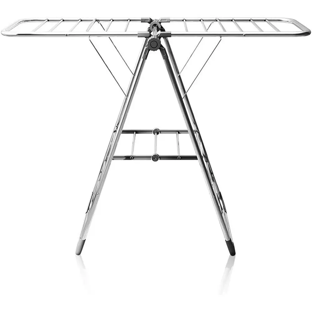 

Портативная сушилка для белья в форме крыла из нержавеющей стали для использования внутри помещений и на балконе - многофункциональная и простая в установке (Цвет: A)