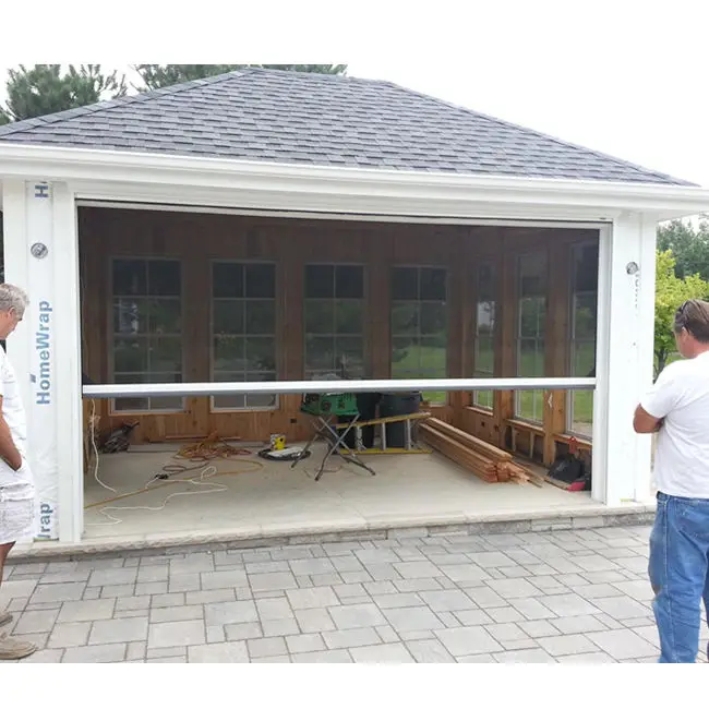 

Большой размер, ширина 6 м, антимоскитная моторизованная гаражная муховая ширма, дверь