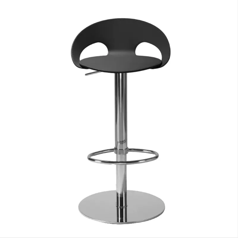 Chaises de bar réglables de style nordique, tabouret simple, chaise de bar minimaliste argentée, salon, cuisine, accessoires de designer