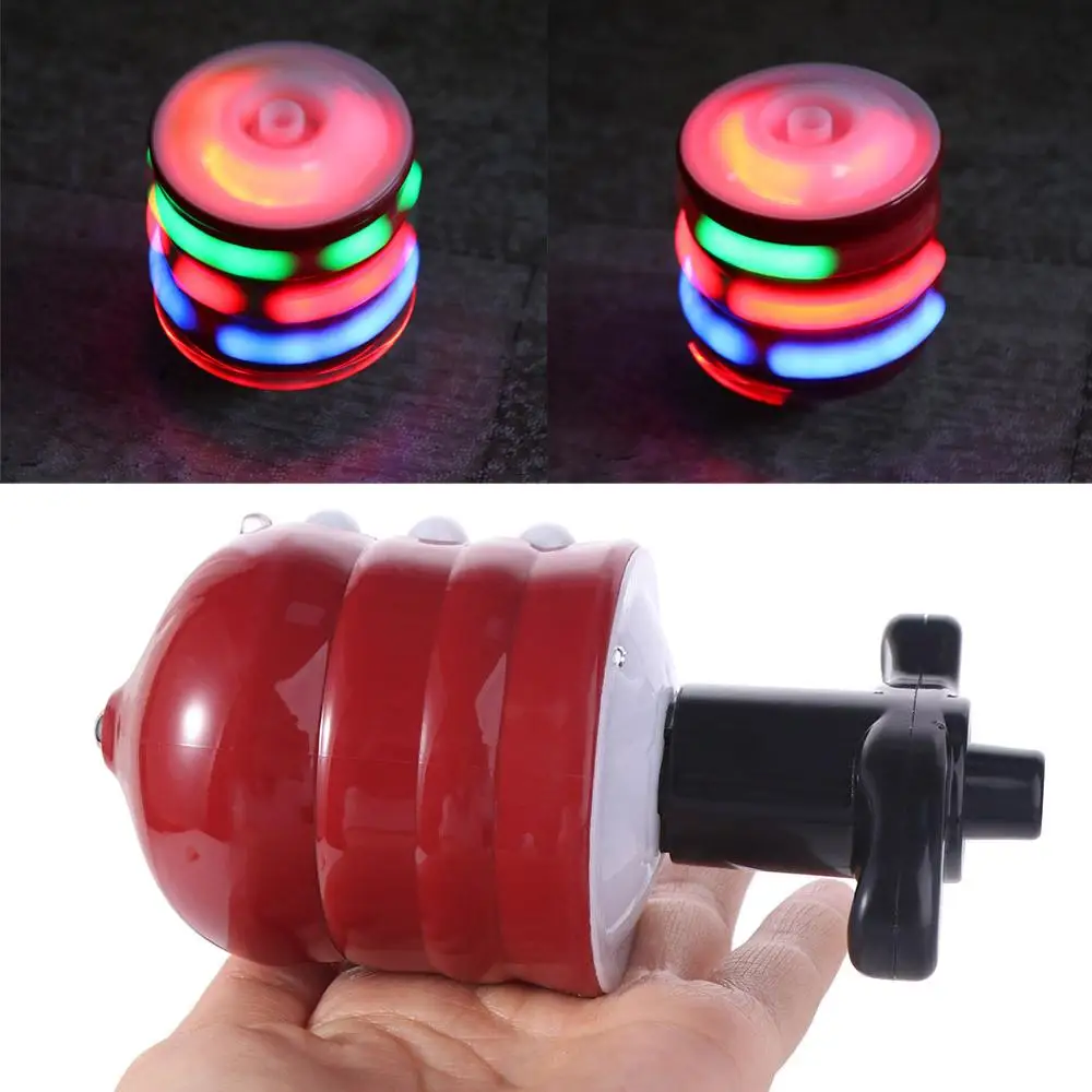 Rotary Luminous Spinning Top Light&Sound Press Classic Spinning Tops Multi-player LED Children's Gyroscope Boys and Girls