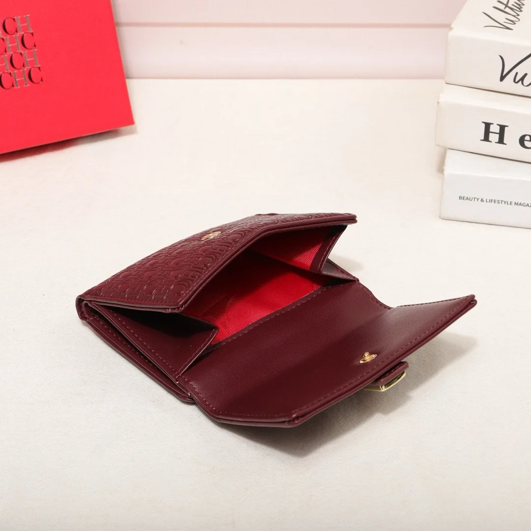 กระเป๋าสตางค์ผู้หญิงแบบสั้น ดีไซน์ทันสมัย หรูหรา ดูดี มีสไตล์ เหมาะสำหรับใช้ในชีวิตประจำวัน ทั้งเดินทางและพักผ่อน ให้ความรู้สึกคลาสสิกและหรูหราเบาๆ