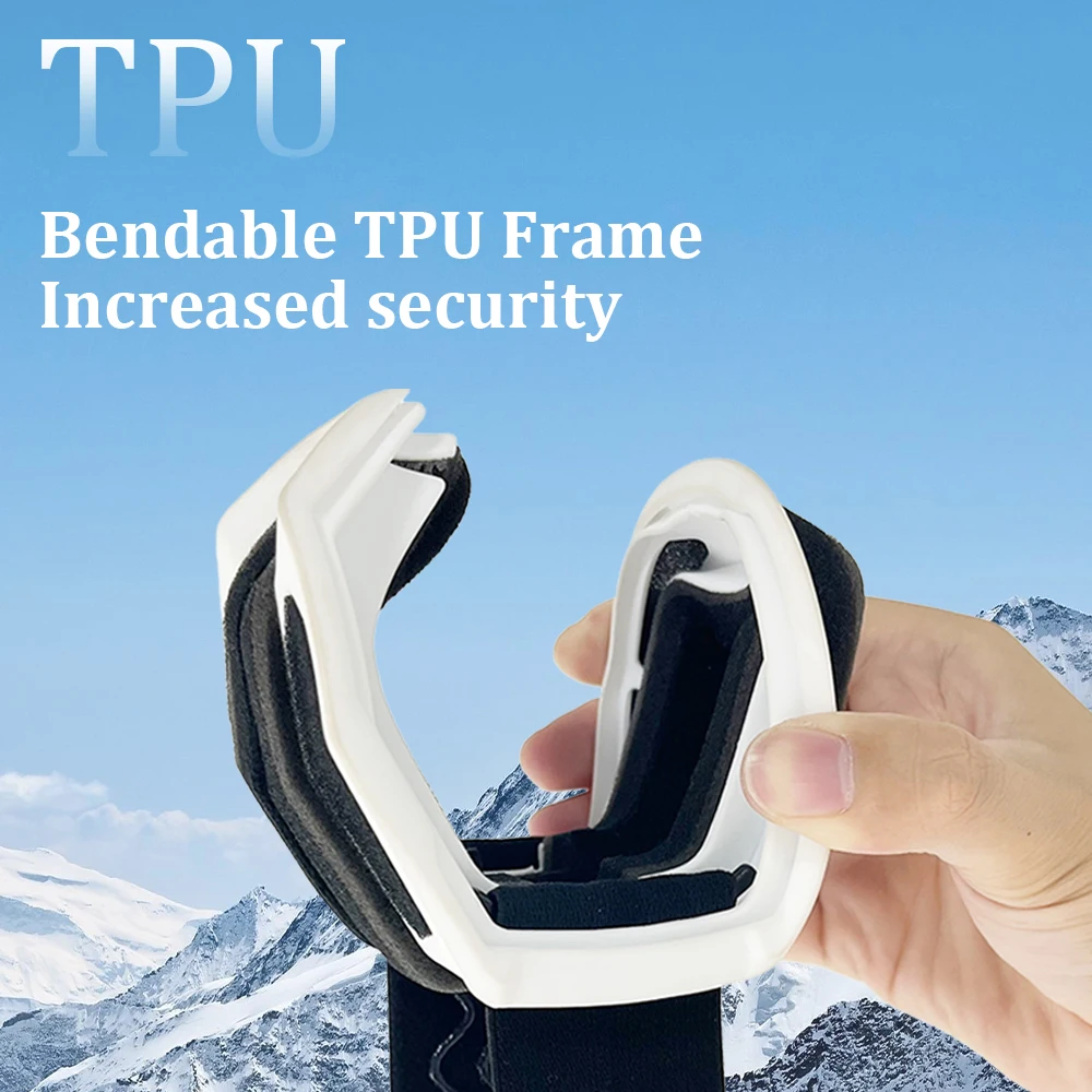 แว่นตาสกีป้องกันหมอก ป้องกันรั - Snowboard Goggles Otg Over Glasses บทวิจารณ์และราคา