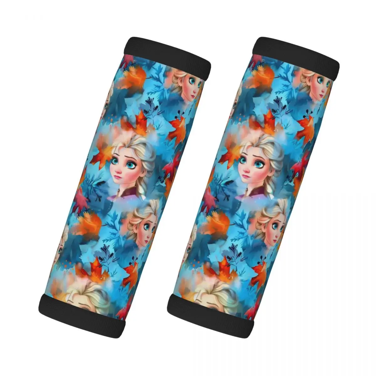 

Custom Frozen 2 Pcs Luggage Handle Wrap Soft Grip Handle Cover Comfortable Elsa Olaf Neoprene Suitcase Identifier Travel
