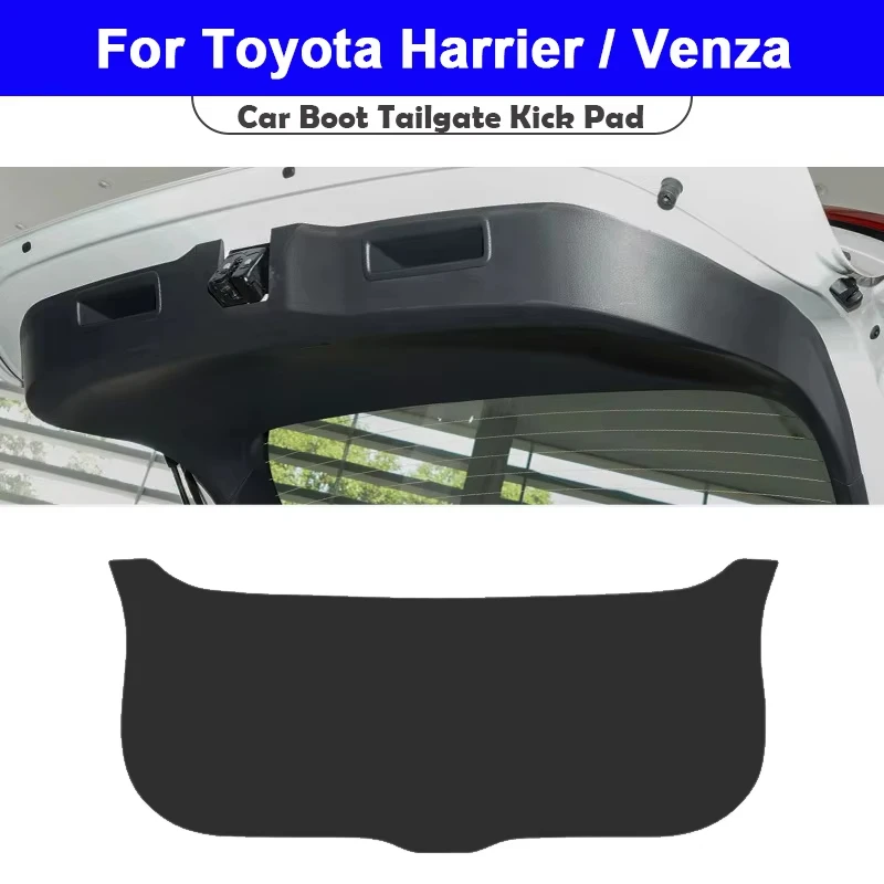 For Toyota Harrier XU80 Venza 2020-2025 Trunk Tailgate Guard Pad Leather Rear Trunk Door Protective Car Anti-dirty Pad Interior