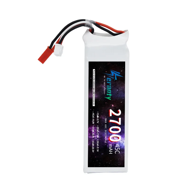 2700mAh 2S 7.4V 45C يبو بطارية مع T التوصيل ل RC طائرة بدون طيار FPV كوادكوبتر هليكوبتر طائرة سباق السيارات RC المتسابق XT60 موصل