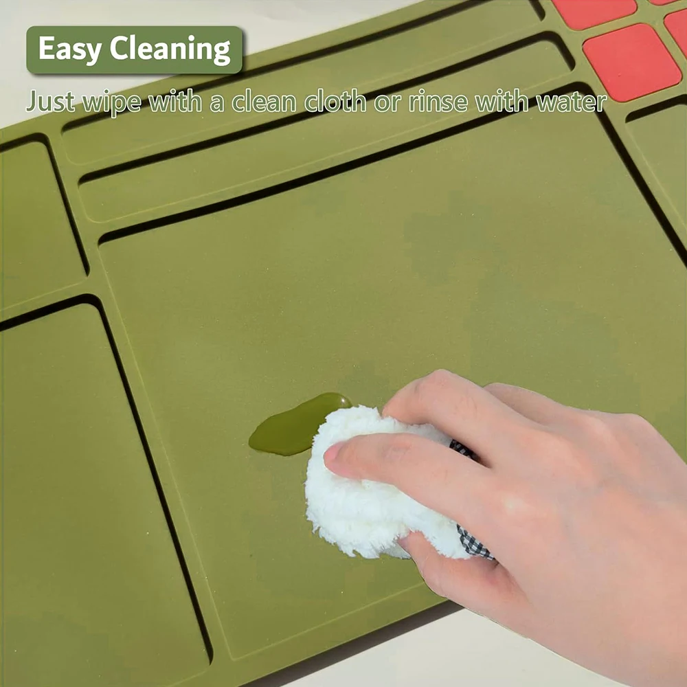 Tactical Gun Cleaning Mat Rifle Shotgun Cleaning Maintenance Mat Magnetic Rubber Gun Cleaning Pad Protective Workbench Mat view 3