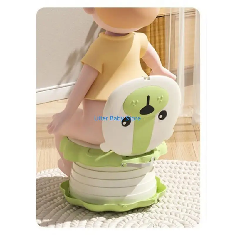 N80C كرسي قعادة للأطفال طفل رضيع السفر المرحاض قعادة لمقطورة التخييم المحمولة #5