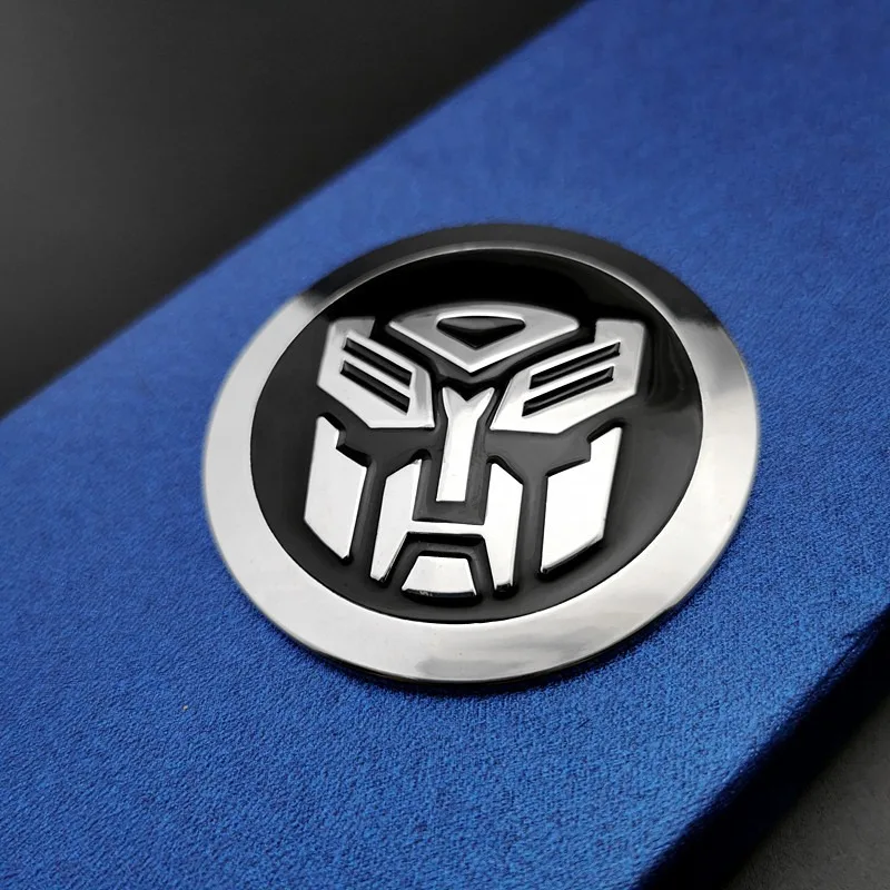 

6.5CM 3D Metal For Autobots Styling Logo Car Stickers Emblem Rear Trunk Emblem Badge Modification Decals