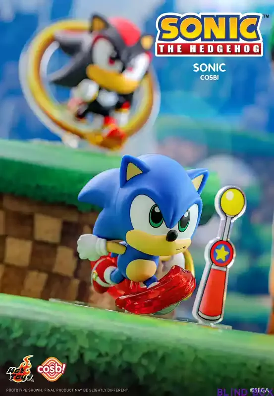 In Stock Original Hottoys Cosbi Sega Action Figure Sonic Hedgehod