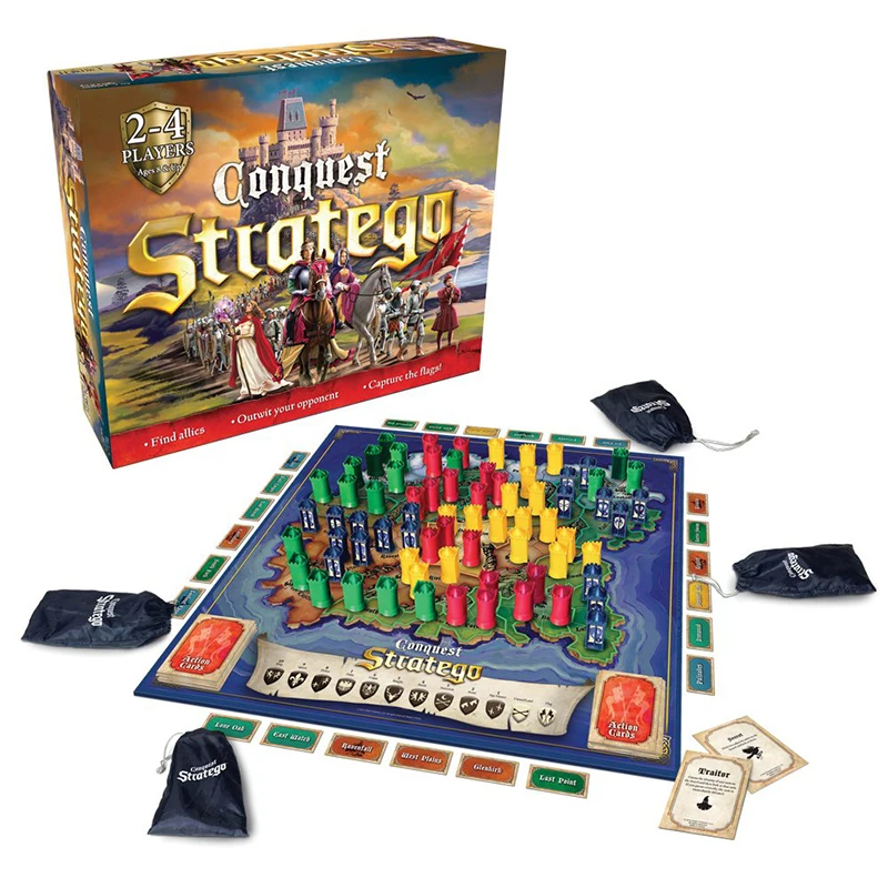 Juego de mesa de estrategia Original Jumbo Stratego, juego de mesa familiar, juego de entretenimiento nocturno, colección familiar, para fiesta, de Freddy, Mysterium