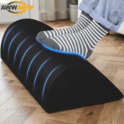 Memory Foam Foot Rest for Under Desk At Work, Office Desk Foot Stool for Office, Car, Home To Foot Support and Relax Ankles