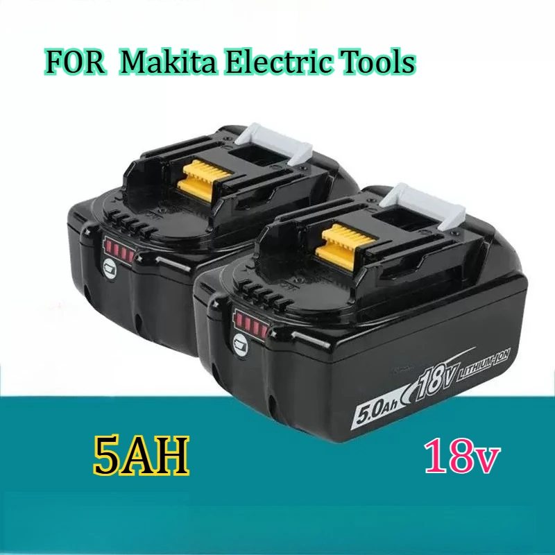 

Аккумулятор 5Ач для литиевой батареи Makita 18В BL1850, для ручной дрели, электрического инструмента, с увеличенным радиусом действия, с перезаряжаемой батареей