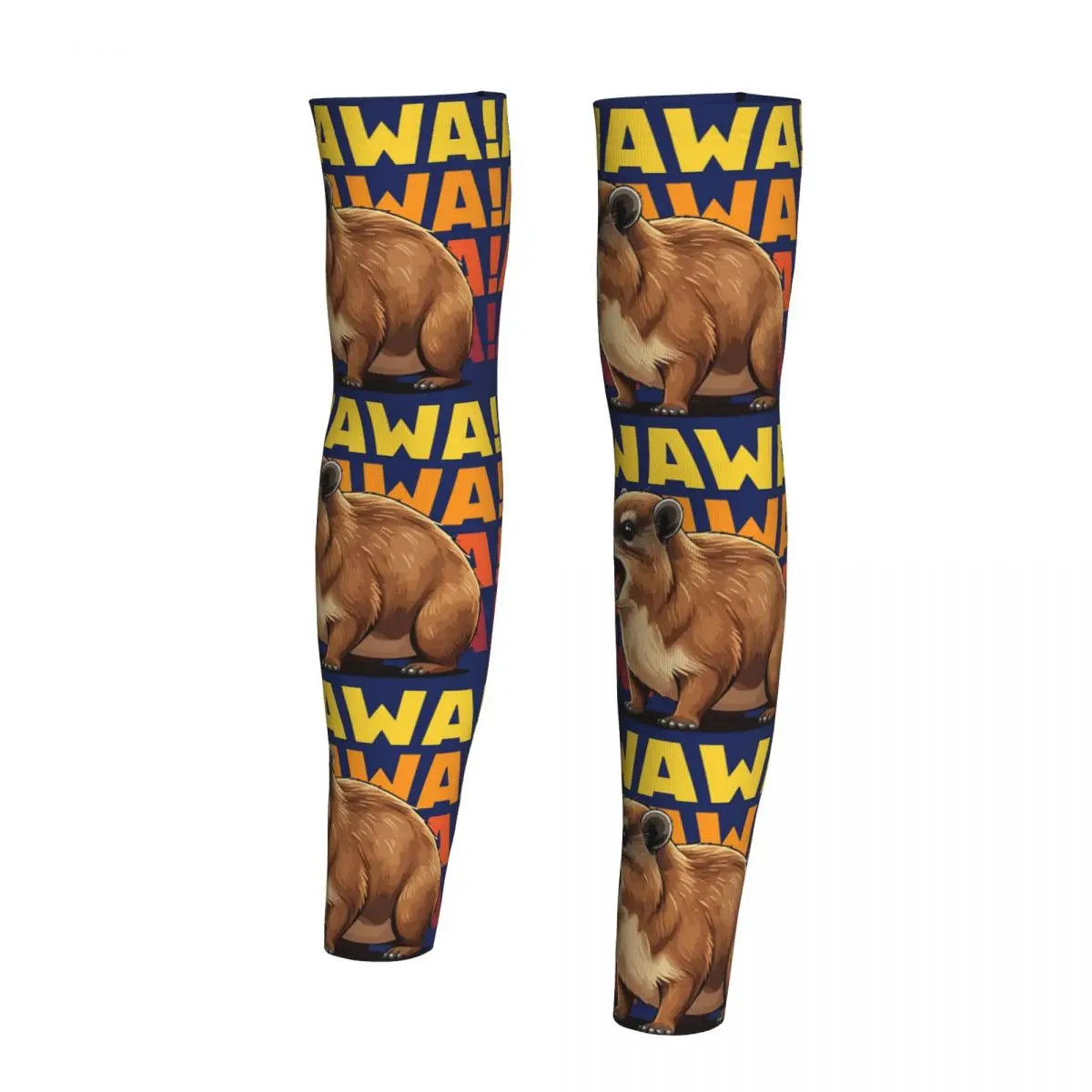 Rock Hyrax Lover Awawa Groundhog Dassi 팔 슬리브 남성 여성용 자외선 차단 타투 커버업 스포츠 쿨링 사이클링