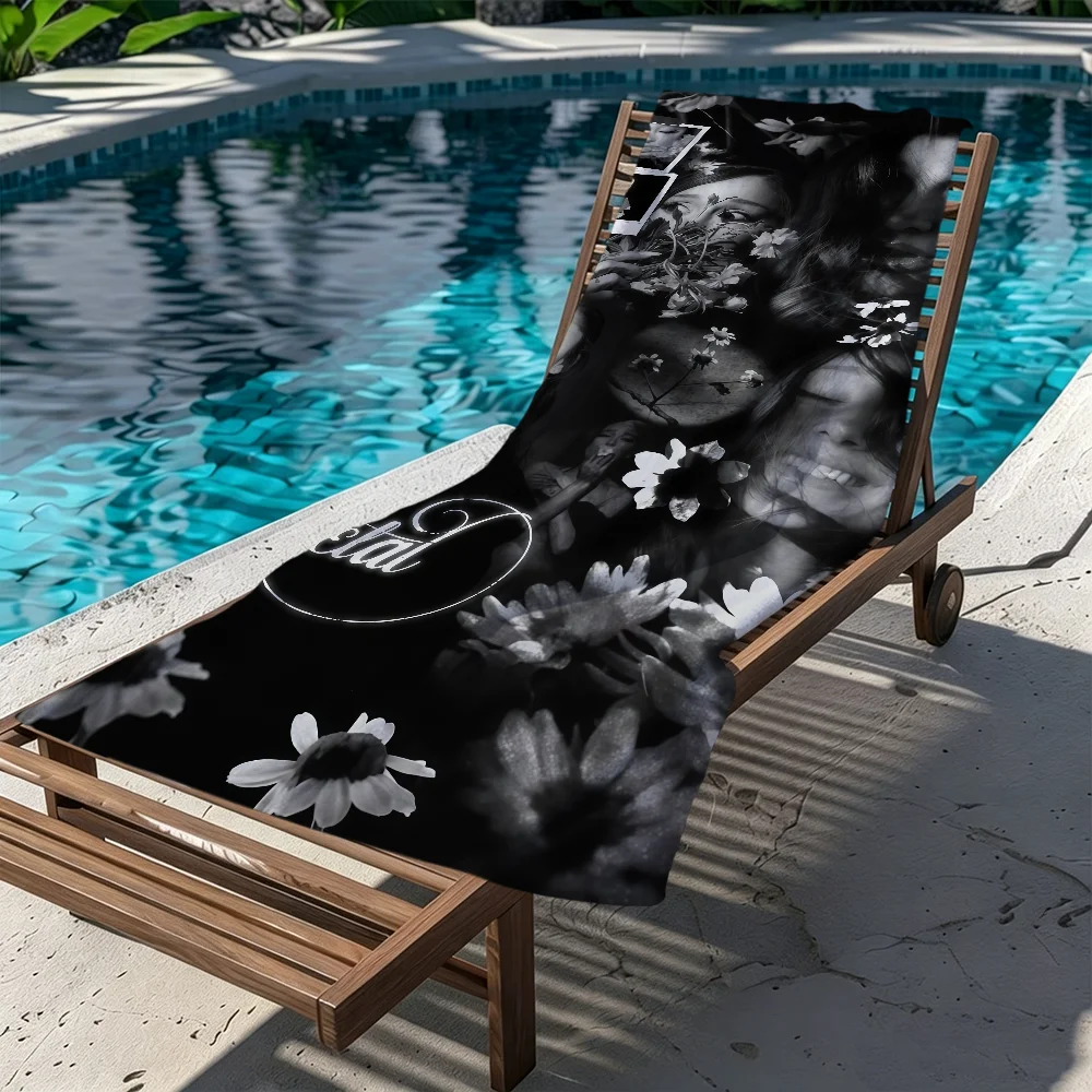 A-Ariana Singer G-Grande Petal Towel Large Quick-Drying Microfiber Soft Beach Towel for Travel Fitness Sauna Bathing Camping
