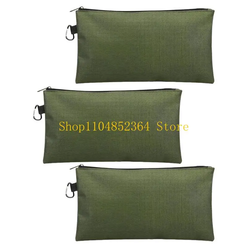 652f 3pcs Piccole tasto per utensili con sacchetti per utensili per utensili con cerniera Impianti per uomini Organizzatore