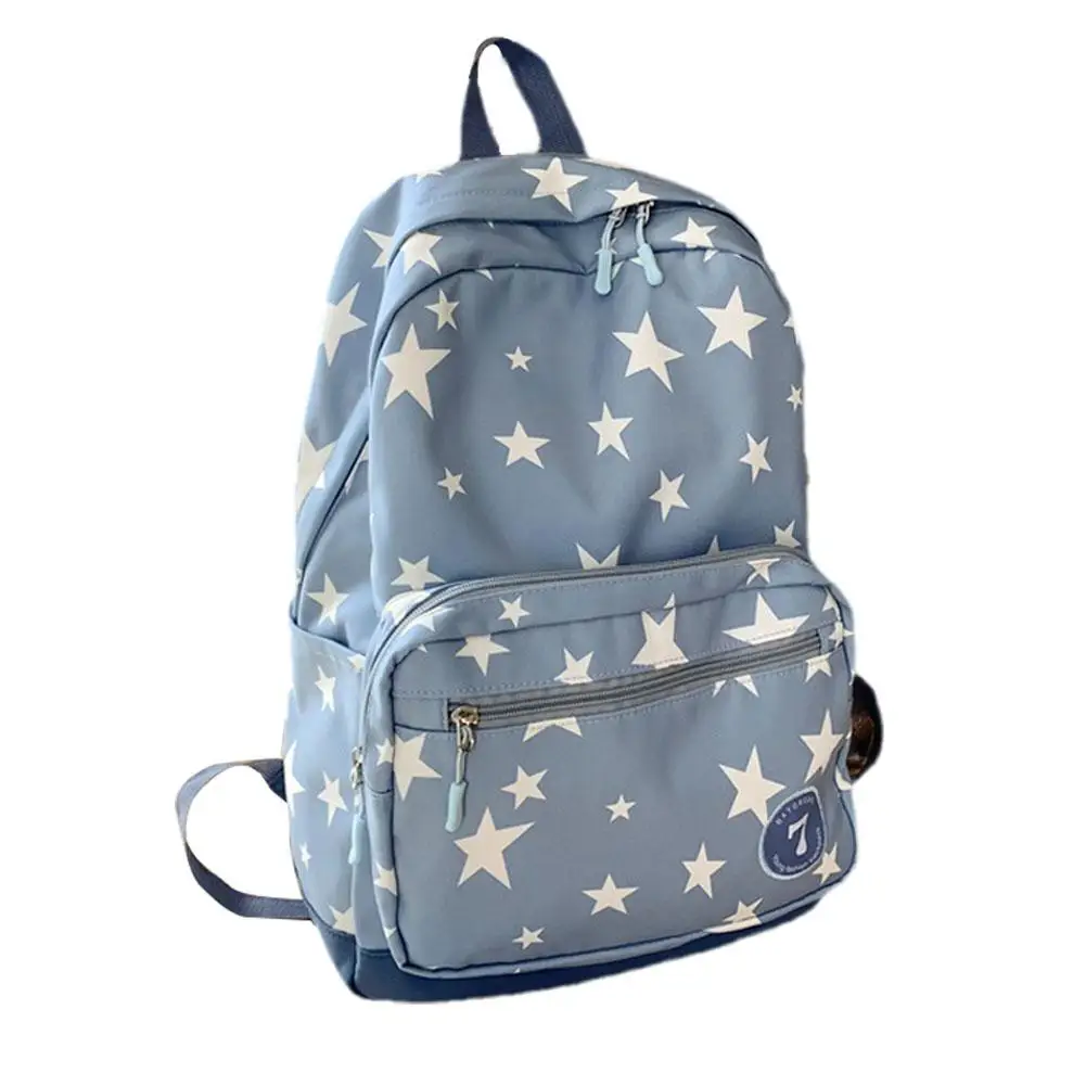 Mochila De estrella para hombre y mujer, bolsa para ordenador portátil de 17 pulgadas, bonita mochila de viaje para estudiante de regreso a la