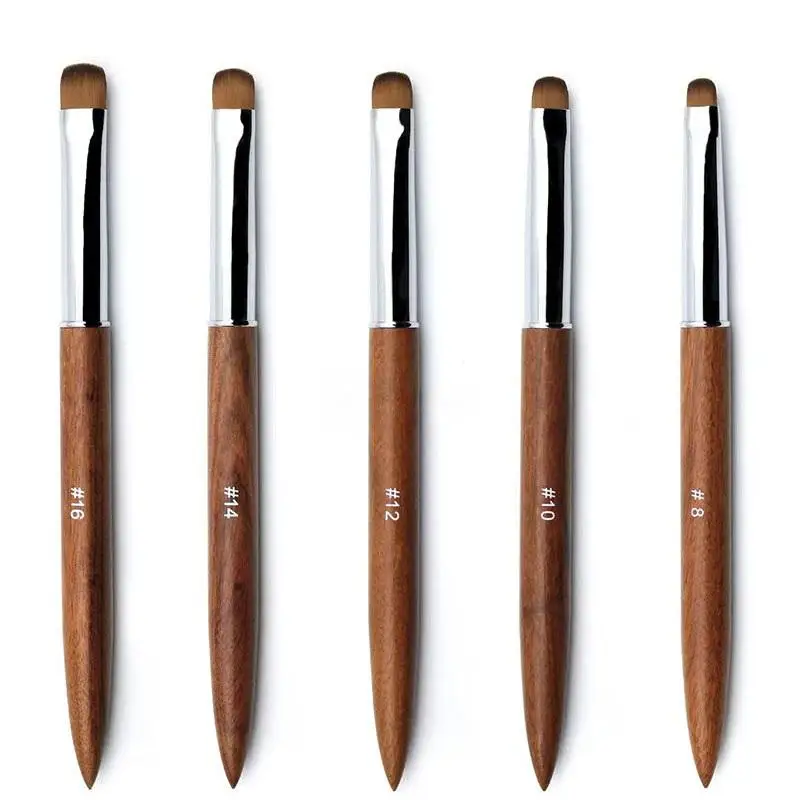 French Nail Art Brushes Flowers Drawing Pen Versatile Nail Drawing Pen Nail Tools Sandalwood Handle Manicure Pen