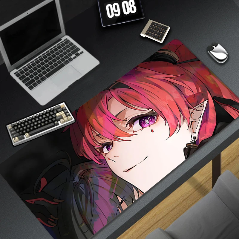 Computer Gaming Accessories HD Mousepad Office PC W-wuthering Waves Yinlin Mouse Pad Keyboard Pad Desk Decoracion Anime Desk Mat