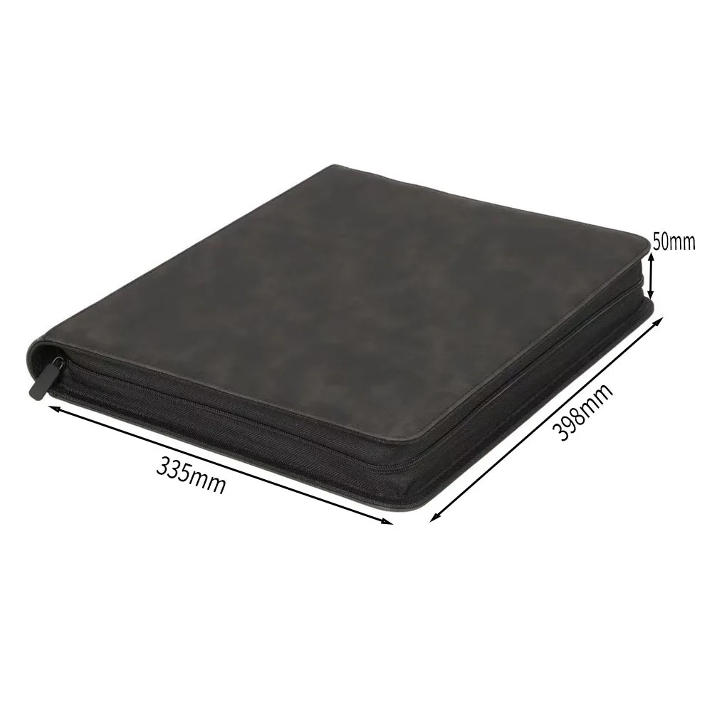 PU Suede 288 Hold TCG Card Binder 9 Pocket Zippered Waterproof for Pokemon YuGiOh Magic Cards Anime Game Card Collection Album view 3