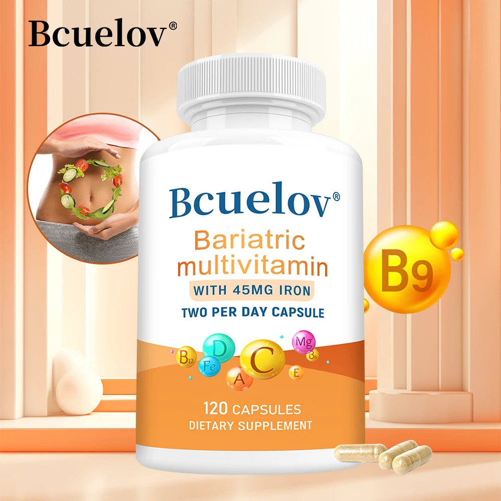 

Мультивитаминные капсулы для бариатрической диеты - 21 витамин и минерал для восстановления после операции, поддержания уровня энергии и здоровья.