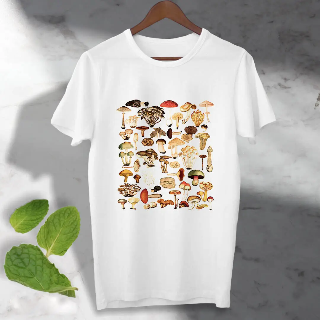 

Mycology Mushroom Lovers T Shirt Fungi Foraging Cool Unisex Tee Top