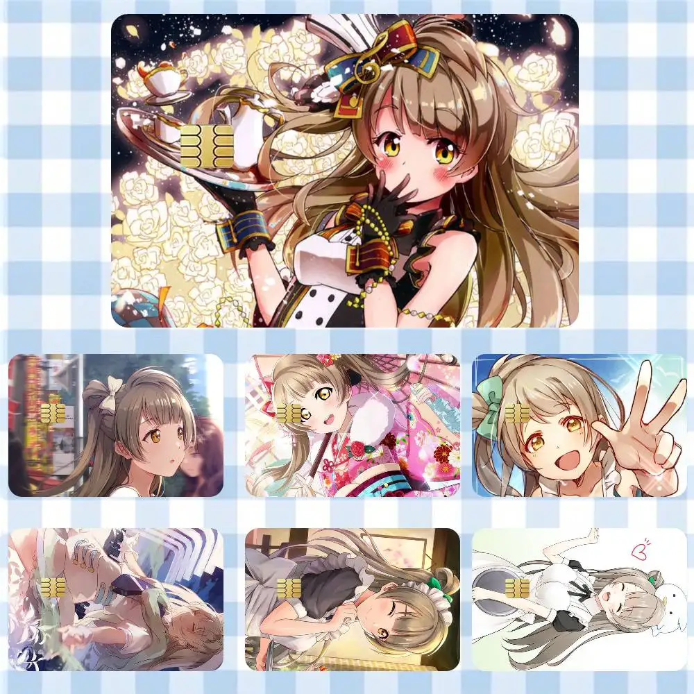

Minami Kotori Anime Girl Love Live Sticker Film Tape Skin for Credit Card Debit Card Waterproof Stickers Cartoon