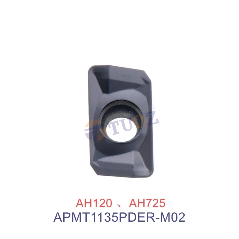 100% Original APMT1135PDER-M02 AH120 AH725 APMT 1135 PDER -M02 Carbide Insert CNC Cutting Tool Milling Blade