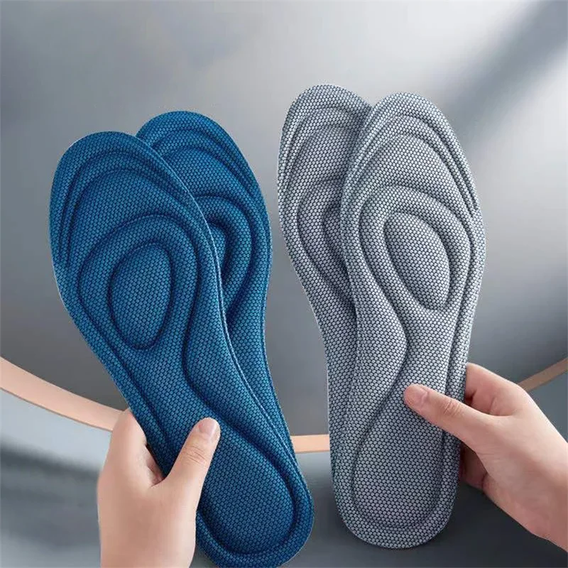 4pcs Nano Memory Foam Orthopedic Insoles for Shoes Antibacterial Deodorization Sweat Absorption Insert Sport Shoes Running Pads