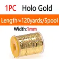 1mm 1 Pieza Holo Gold