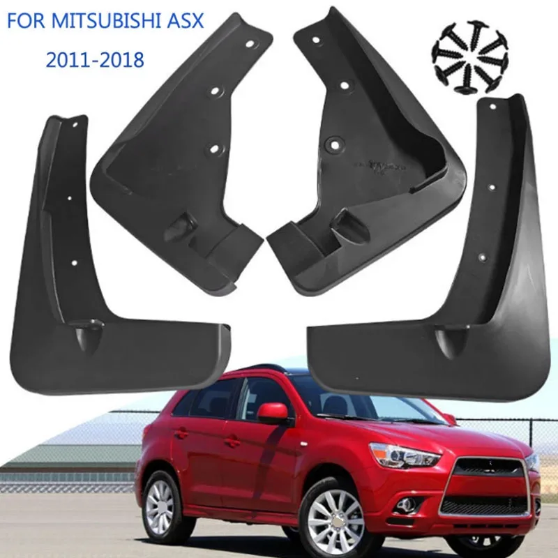 Car Mudguards Front Rear fender  For Mitsubishi ASX 2011-2018 Mud Flaps Splash Guards Mud Flap Mudguards AUTO Accessories