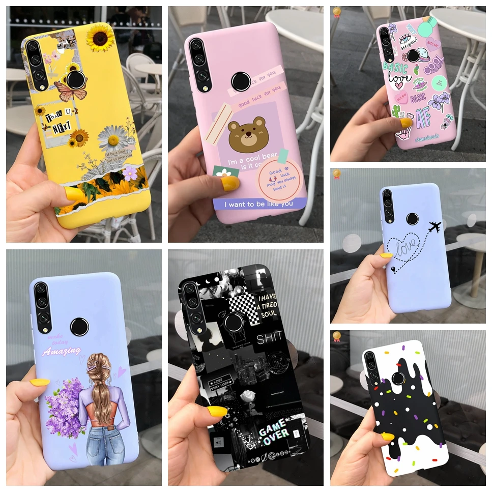 For Honor 9X Pro RU Case Cute Cartoon Cool Black Pink Silicone Back Cover For Huawei Honor9X Honor 9X Pro 9XPro 4G Phone Case