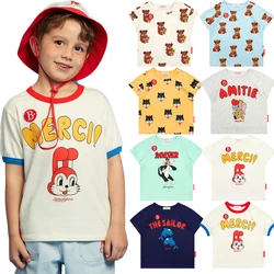 2024 New Summer Children's Clothing Set Boys Girls Leisure Printed T-shirt and Shorts Set Kids Cartoon Printed Clothing