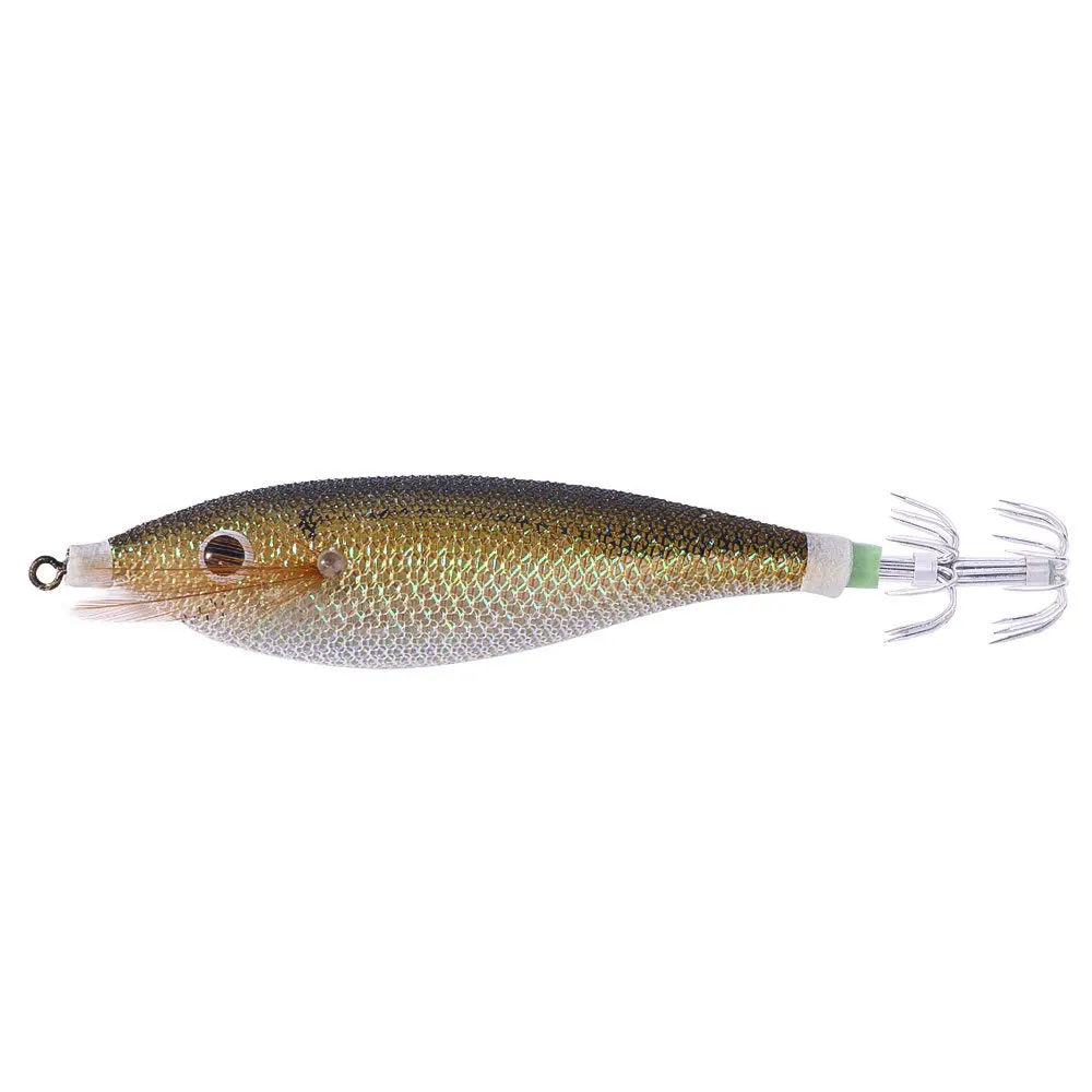 Leuchtender hölzerner Garnelen-Fake-Köder, neuer hölzerner Garnelen-Tintenfisch-Haken, harter Bait13GFishing-Köder-Set – Detail 11