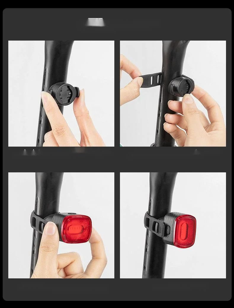 Rock Brothers Bicicletta Fanale Posteriore Notturno Luce di Freno con Rilevamento Intelligente Attrezzatura per Bici da Strada di Montagna Accessori per Equitazione_voghion.com