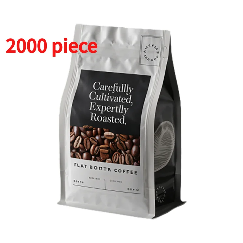 

20 00piece.Custom.Custom Printed Eco Small Empty White Biodegradable Compostable Flat Bottom Drip Beans Packaging Coffee Bag Wit